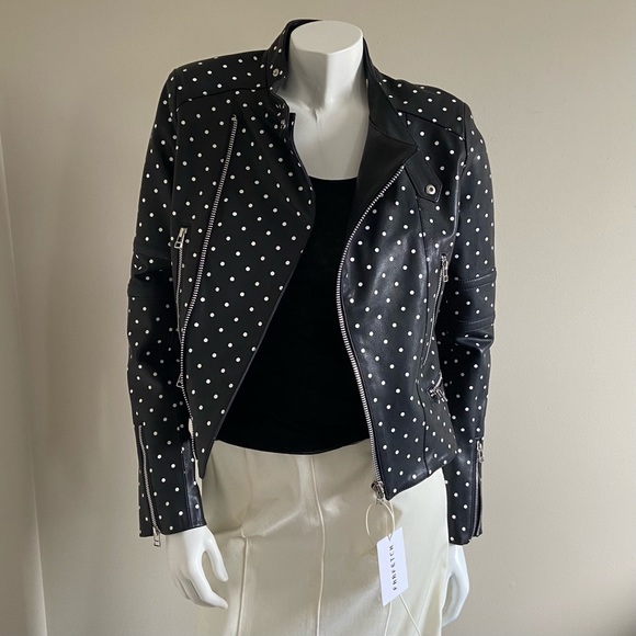 Each X Other polka dot leather jacket - Picture 2 of 15